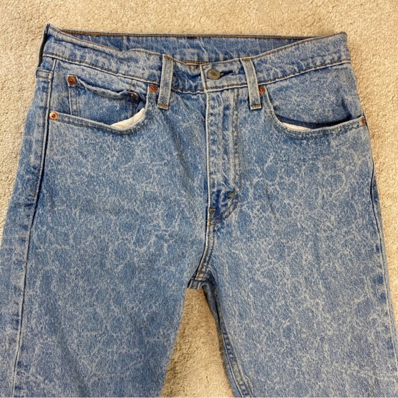 Levi's Men's 512 Slim Fit Tapered Acid Patterned Wash Jeans 31x30 - Picture 2 of 6